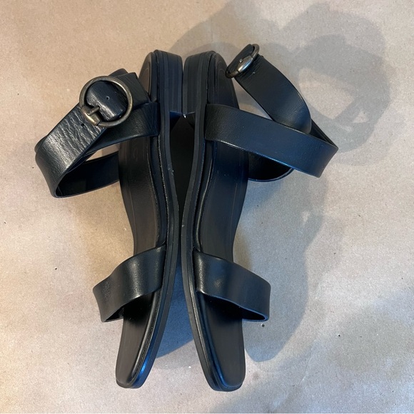 Vionic Anaya Ankle Cross Strap Sandal Black Leather Flat Women’s Size US 6.5 - Picture 5 of 8